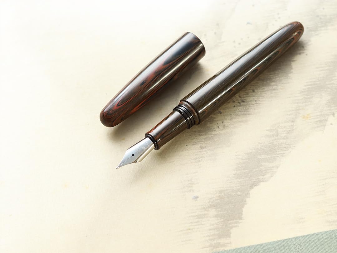 WANCHER/ワンチャー】 夢万年筆 DREAM PEN マーブルブラウン