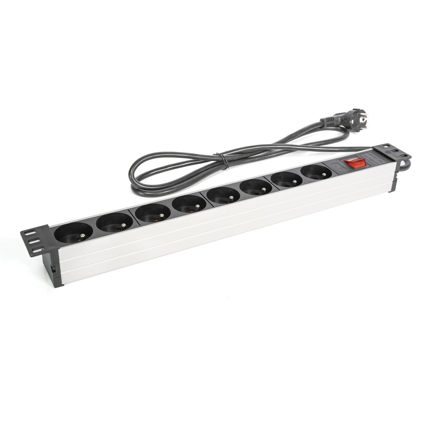 Ibiza - Multiprise Dispaching LC806 Électrique 8 Voies 19" 3500W avec Interupteur
