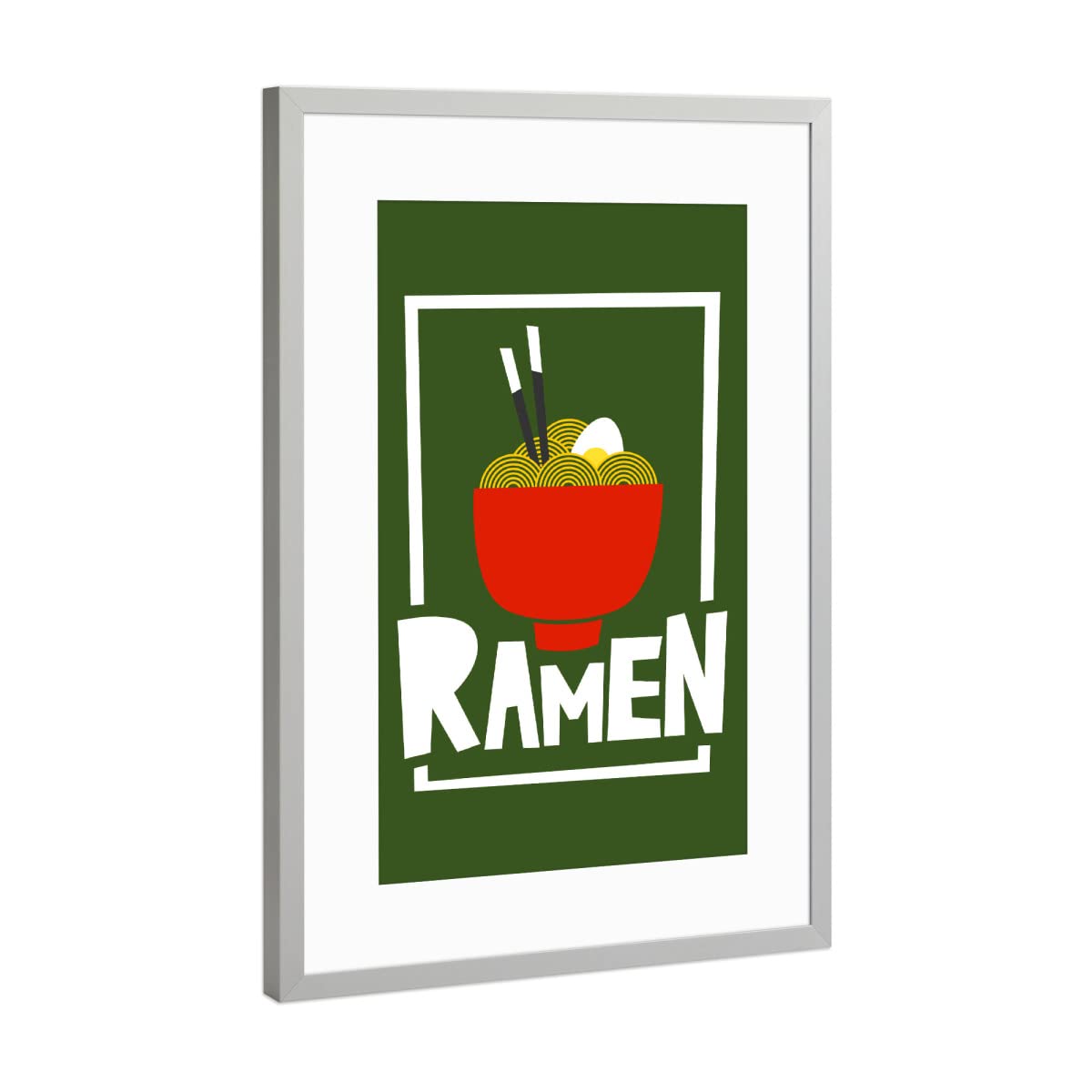 artboxONE Poster mit Rahmen Silber 60x40 cm Ramen von MAN ON THE Milky Way - gerahmtes Poster