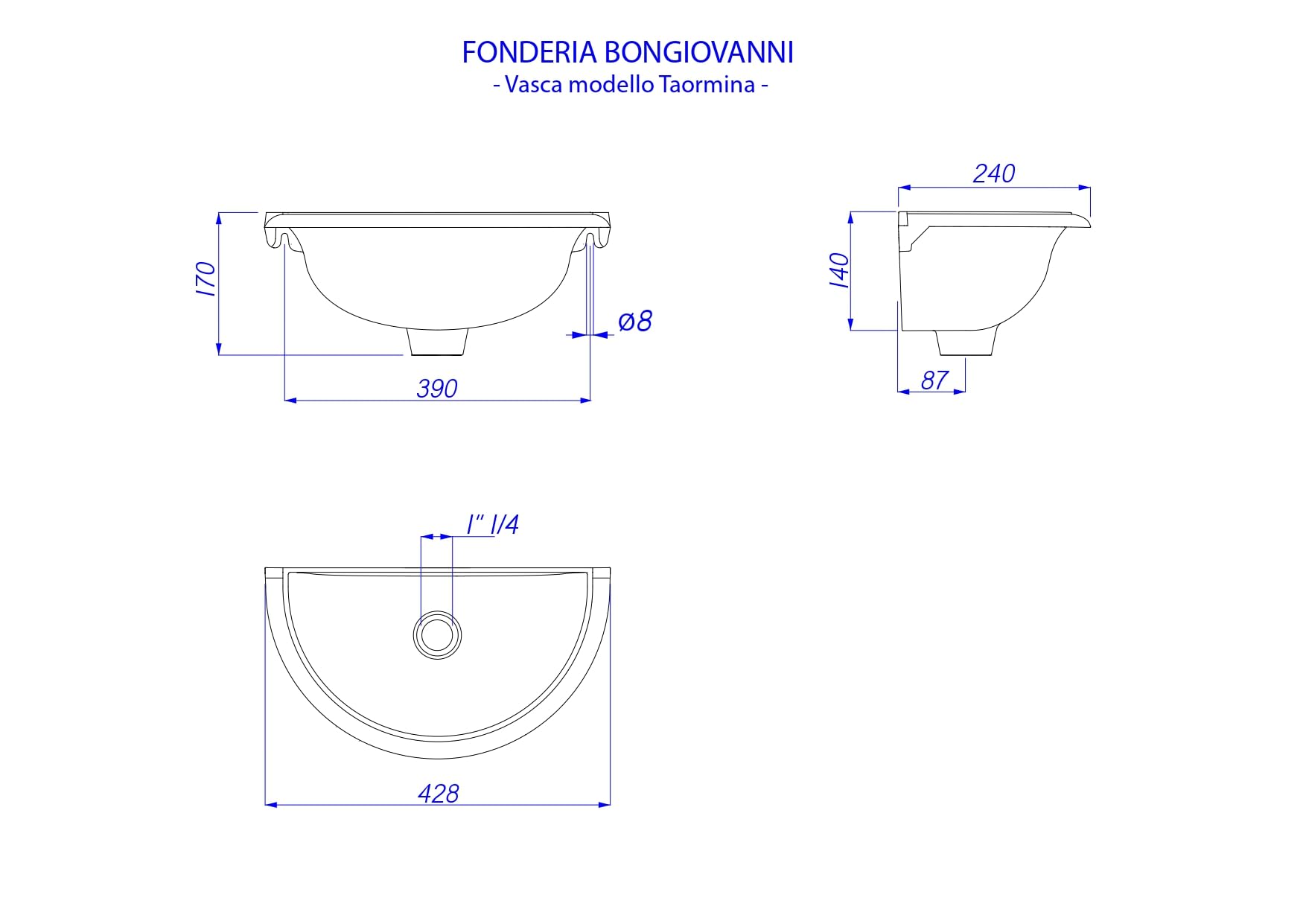 Fonderia Bongiovanni | Baignoire murale | Fontanelle de jardin | Modèle Taormina | Couleur Anthracite | pour Maison Jardin | Terrasse Cuisine | Fontanelle murale | Fontaine murale | Évier | Tinello