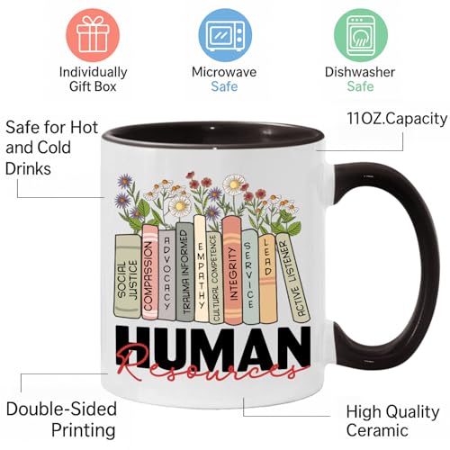Taza Cerámica 11oz con Posavasos para Profesionales de RRHH miniatura 3