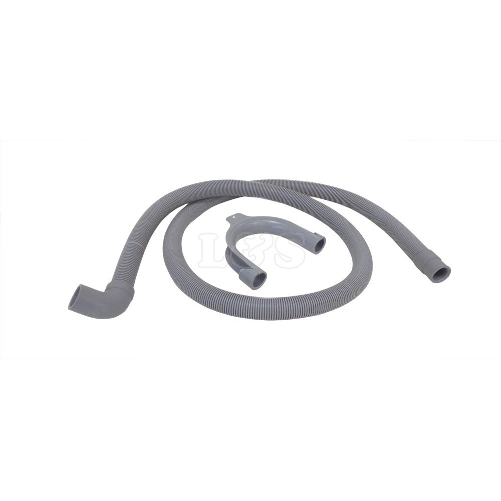Electruepart 1.5M Drain Hose Straight To Right Angle 19-22Mm - Washing Machine Appliance