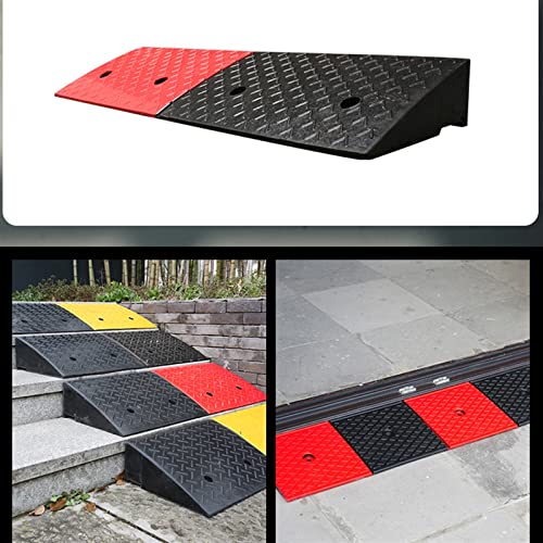Rampa de bordillo para exteriores, de caucho, para sillas de ruedas, motocicletas, mascotas y scooters (98 x 23 x 10 cm) miniatura 6