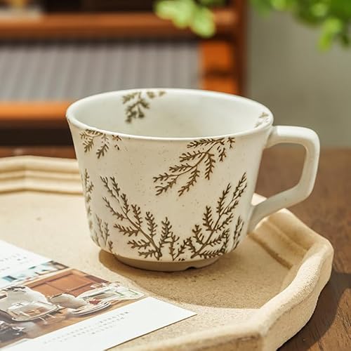 LIVIA マグカップ シンプル コーヒーマグ 和風 コーヒーカップ マグ コップ おしゃれ レトロ 釉薬 陶器 入学祝い 内祝い 結婚祝い コーヒー プレゼント スタイル 贈り物 電子レンジ対応 友人 誕生日 母の日 父の日 キッチン おうち時間 家族
