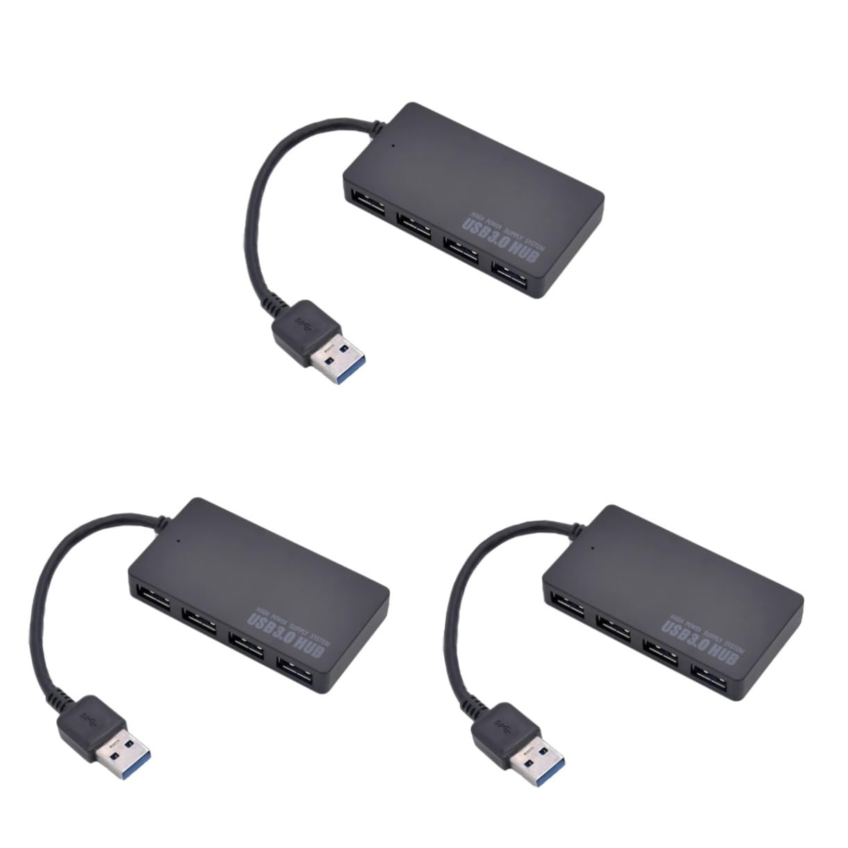 BESTonZON 3 Pezzi 4 porta USB hub USB multi-interfaccia hub dati USB connettore USB hub del mouse USB connettore del dispositivo USB sdoppiatore USB computer adattatore Divisore attrezzatura