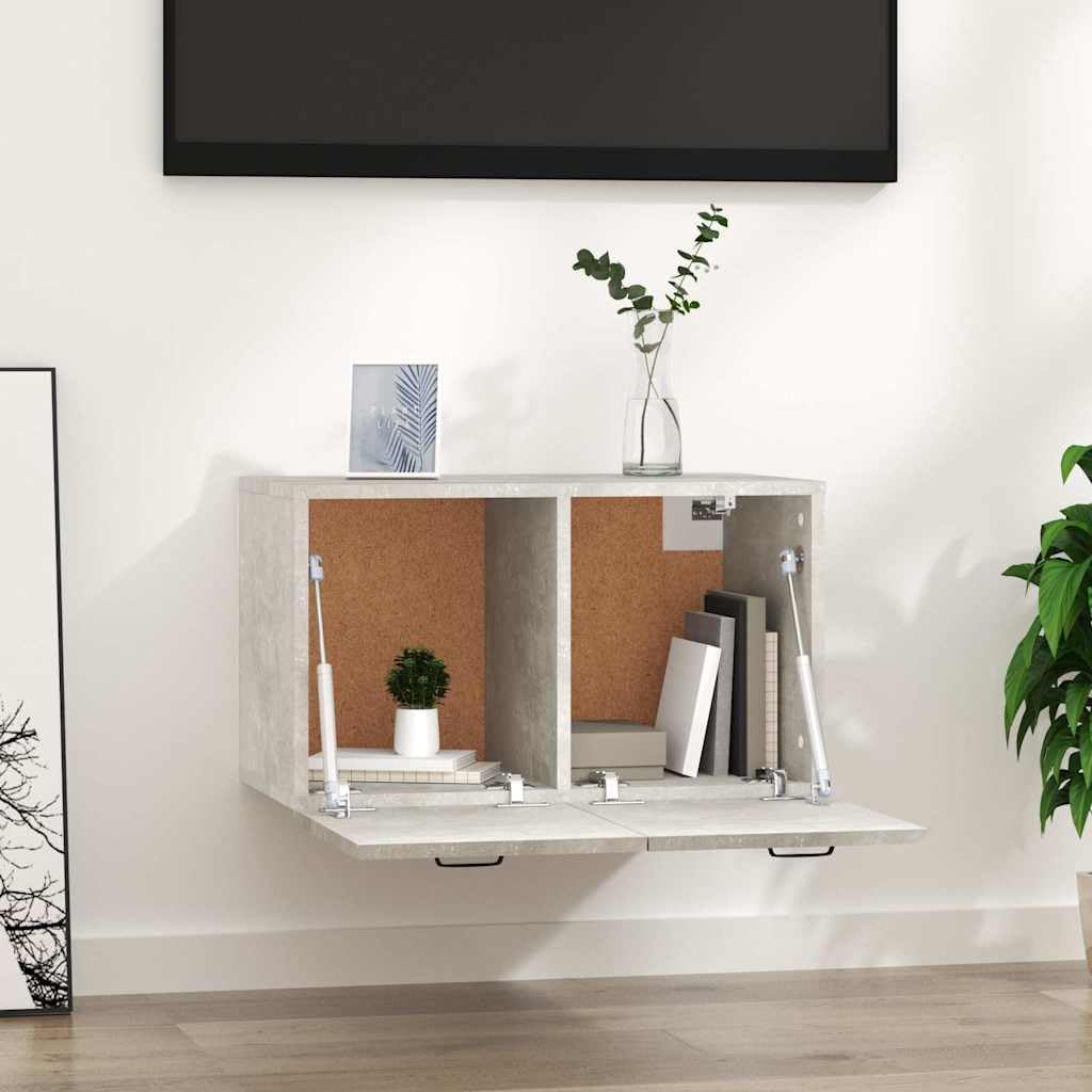 Szafka ścienna betonowa szara 60 x 36,5 x 35 cm materiał