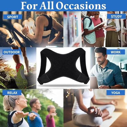 Posture Corrector for Women and Men, Adjustable Back Support for Back, Comfortable Upper and Back Brace, Shoulder and Neck - Image 7