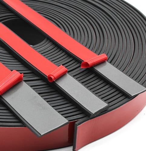 Gummistreifen selbstklebend 40mm(B) x2mm (D) x300cm(L), Neopren Gummimatte Gummiplatte, Vollgummi Gummiprofil, für DIY-Dichtungen, Bodenbeläge Schutz, Anti-Ruts, Isolation, Anti-Vibration, Abdeckung