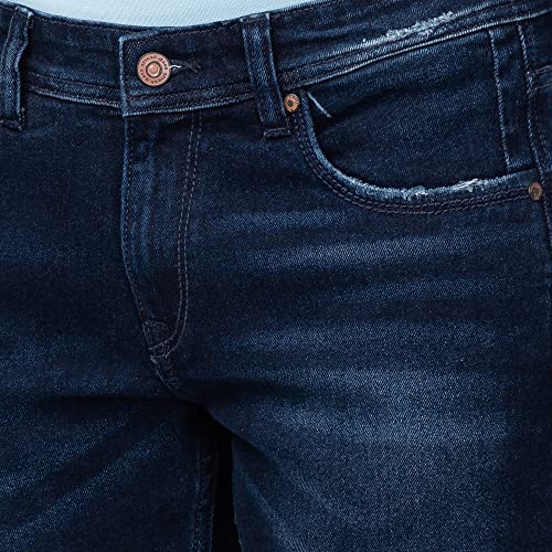 Image of Spykar Men's Kano Slim Fit Mid-Rise Jeans (Ankle Length)