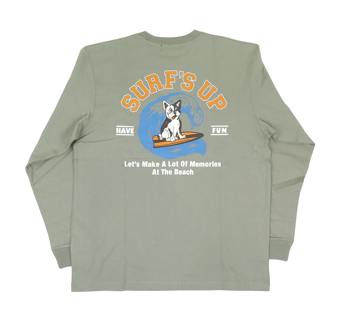 Amazon | [HoloHolo] 長袖 Tシャツ メンズ サーフズアップ SURF'S UP