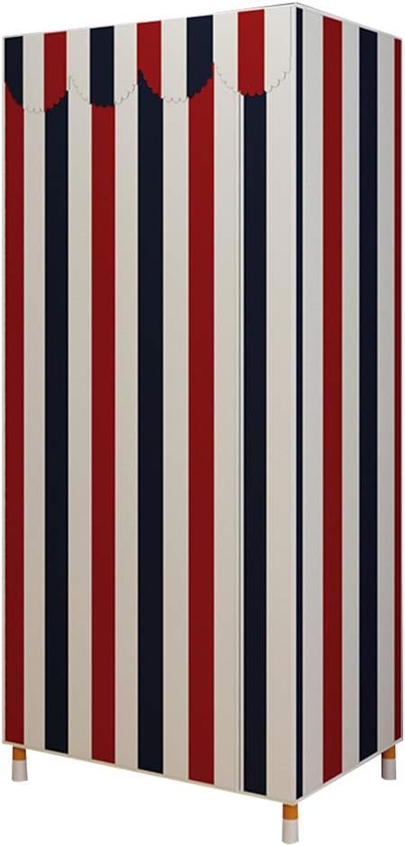 Cloth Wardrobe Portable Wardrobe Fabric Furniture Cabinet Clothes Storage Bag Solid and Thick Wood Waterproof and Moisture-Proof More Durable