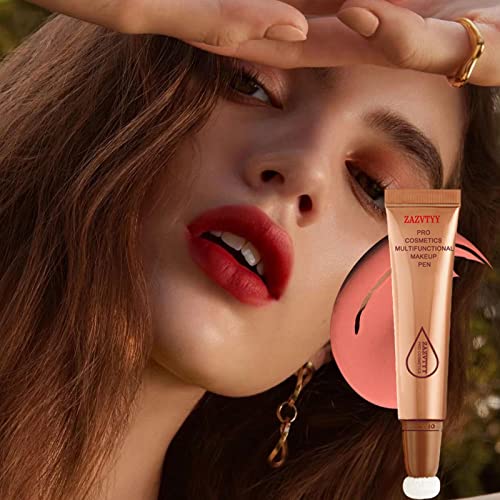 Liquid Contours Beauty Wand Highlighter and Bronzer Stick with Cushion Applicator Attached Long Lasting Natural Shimmer Smooth Silky Cream Face Highlighter Bronzer Stick Makeup - Image 4