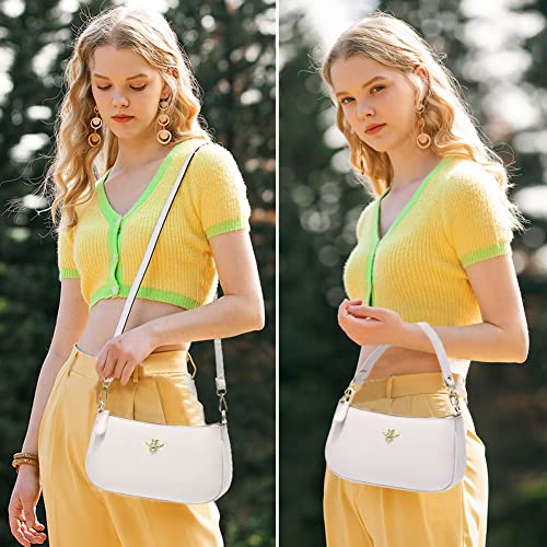 Image of Small Tote Shoulder Bags Purses for Women Retro Classic Crossbody Bags Cute Clutch Purse and Handbag