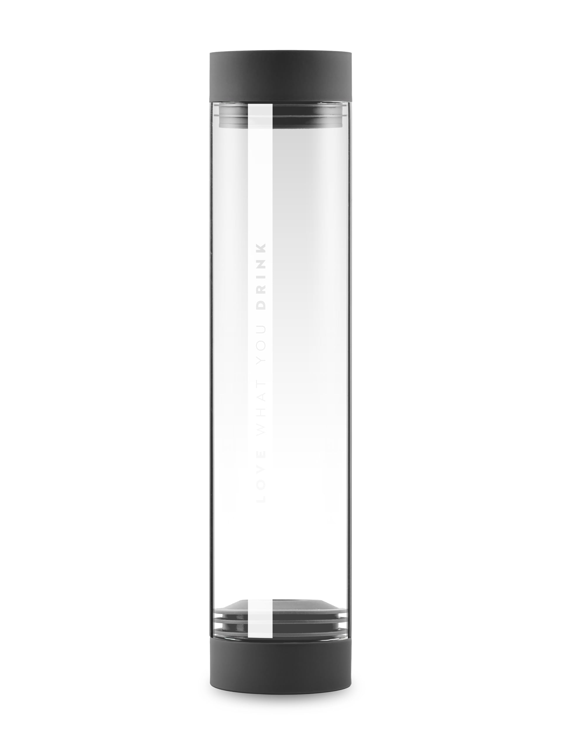 VitaJuwel Sana Carafe en verre sans module GemPod/pierre précieuse (Lava Black)