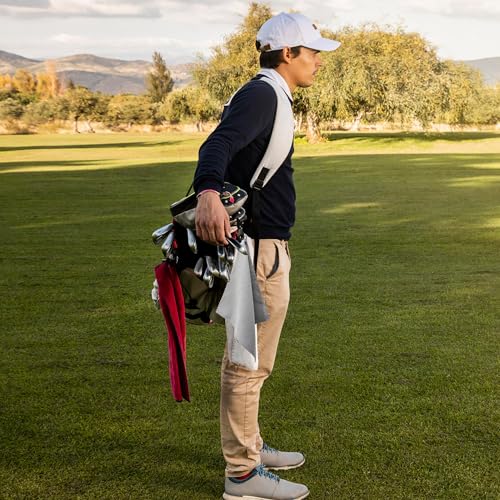 6 Pcs Golf Bag Towels,16" X 16",Microfiber Waffle Pattern for Golf Bags Towel for Men Women,Fishing,Golf Essentials Gifts with Carabiner Clip,Dish Cloth,Kitchen Clean Towels - Image 6