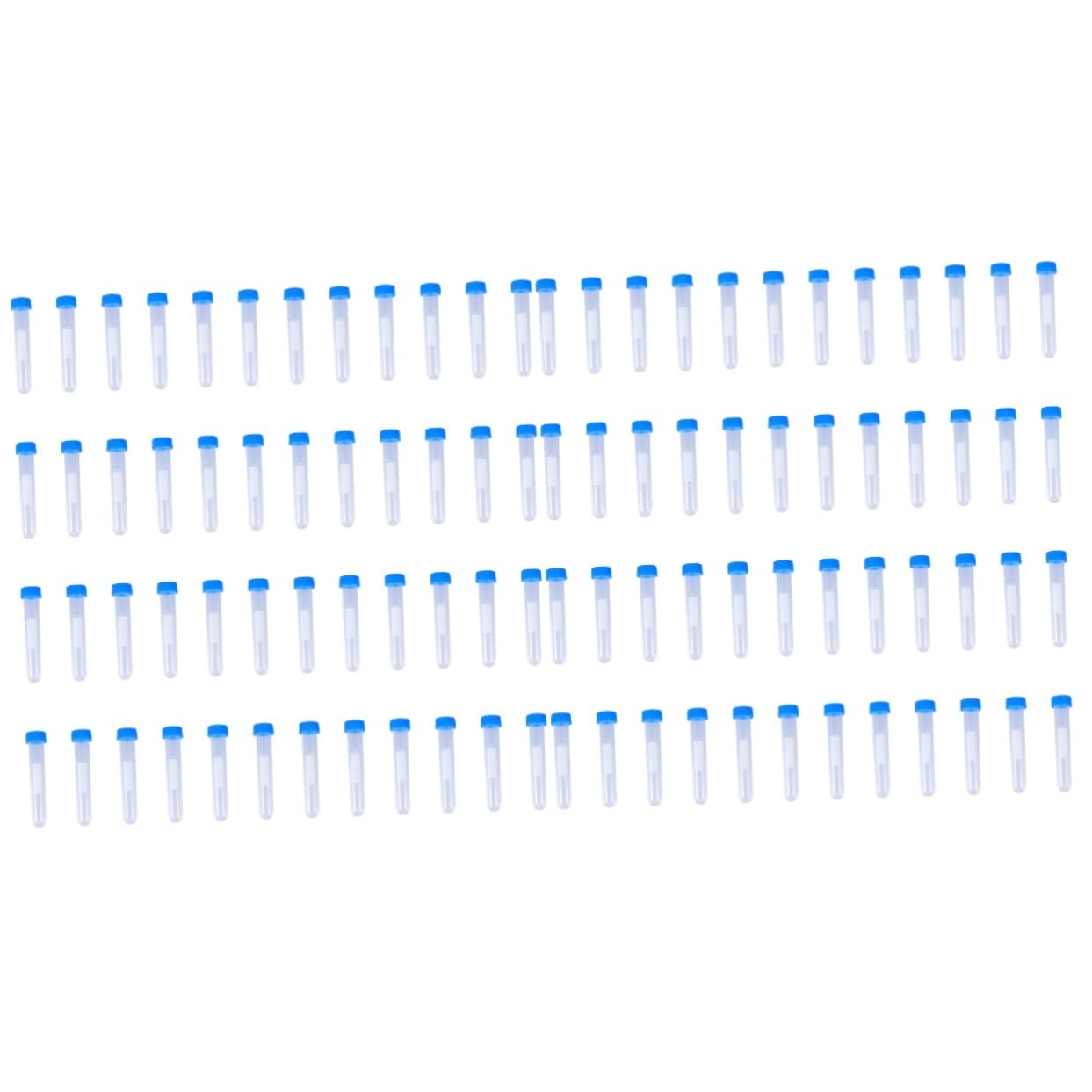 Baluue 200 pcs Leak- Sterile Pyrogenic Sample Cap Container Witd Laboratory Random Vials Round Human The Tube Leakproof Clear Caps on Dna- Vial Leak-proof Tubes Proof