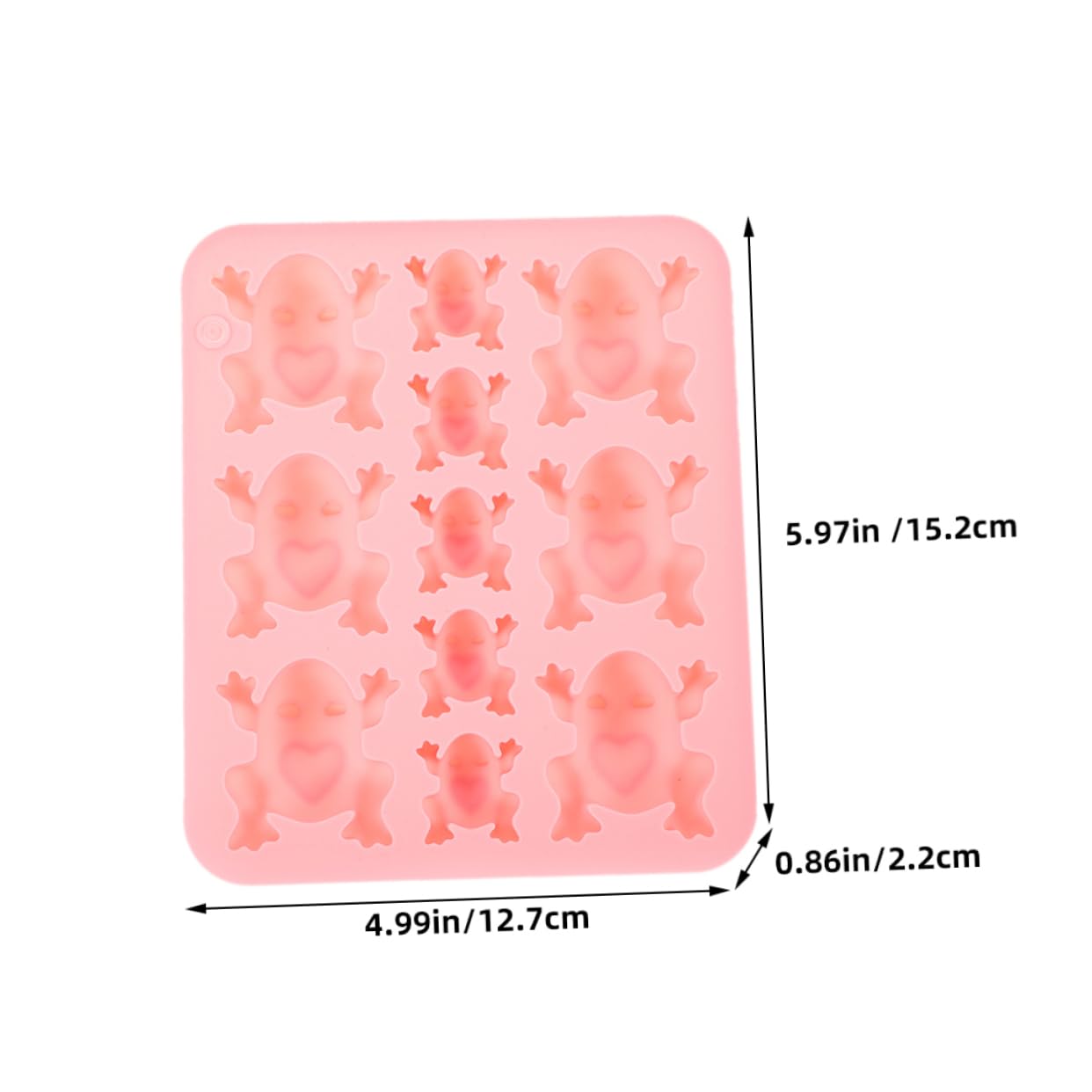 Uonlytech 5 Ensembles Moule En Silicone Grenouille Moule A Gateau Décoration Grenouille À Bonbons le À Chocolat Chocolat Gel De Silice Rose 2 Pièces * 5