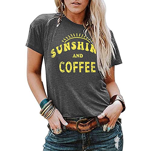 Women's Summer Tops Sunflower T Shirts for Women Cute Graphic Loose Tees Crew Neck Short Sleeve Casual Tops2