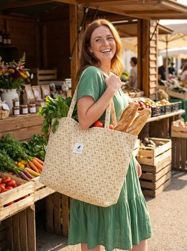 Bolso Tote Grande de Pana Mujer TeeYee miniatura 2