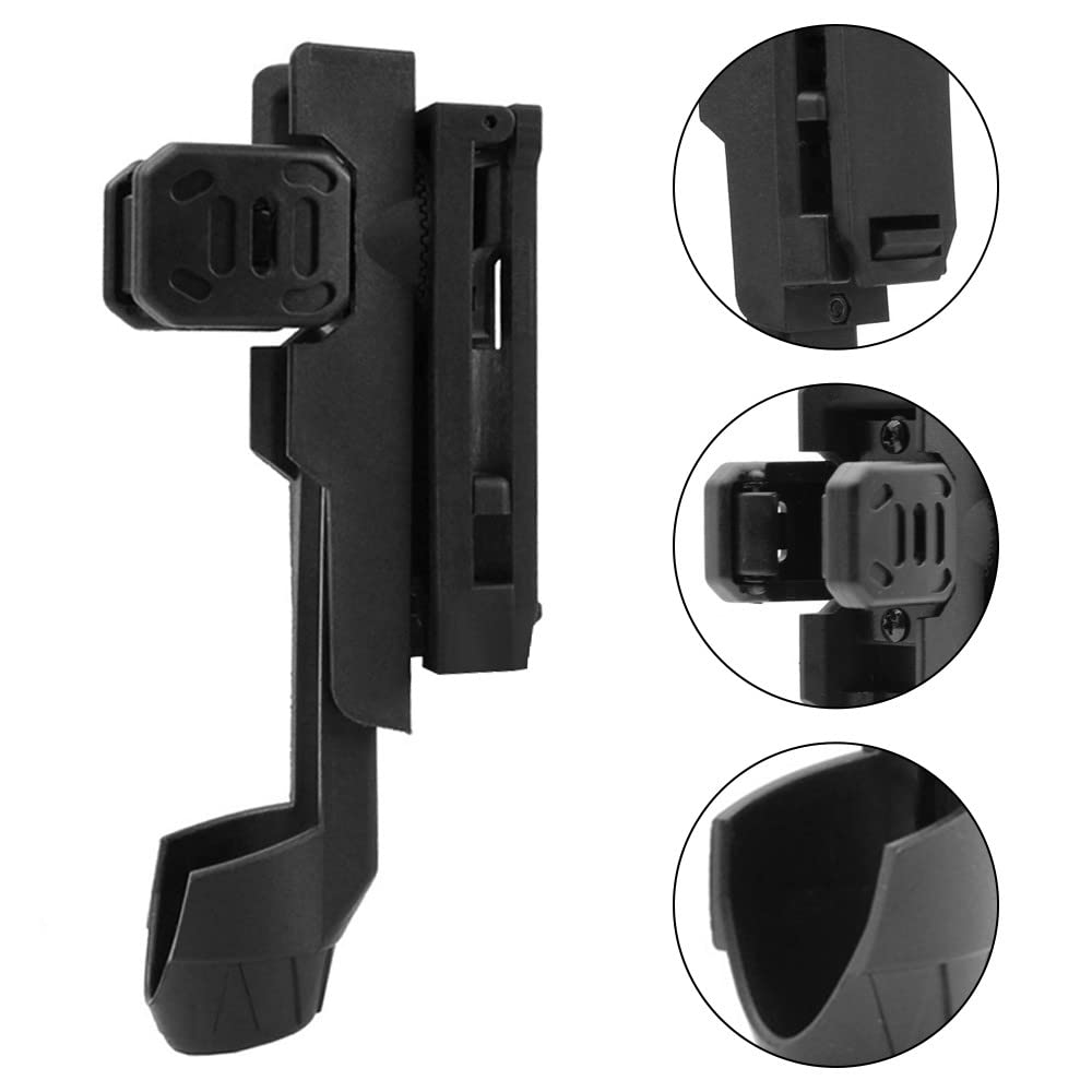 MiOYOOW SchlagstockHolster 360 Grad Gürtel Taschenlampenhalter Teleskop Schlagstockhalter für 0,98 "~ 1,14" Schlagstock