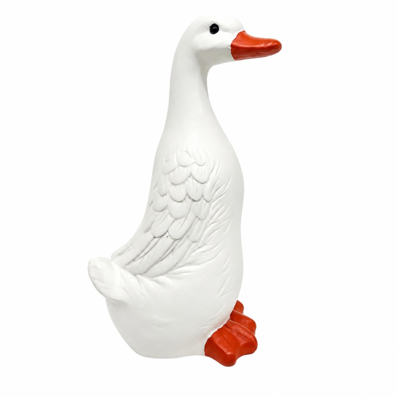 predolo Figurina di Oca Domestica da Giardino Durevole Statua di Oca in Resina Non Si Sbiadisce Ornamento Autoportante a Patio