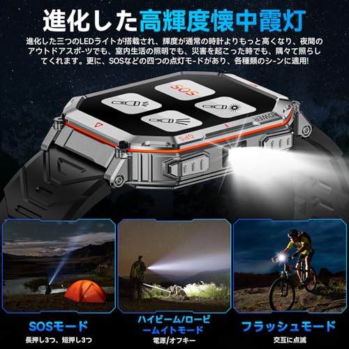 スマートウォッチ【画期的なイノベーション！業界初GPS内蔵&ChatGPT搭載】Smart Watch 活動量計 腕時計 iPhone対応 アンドロイド対応 Bluetooth6.0 2.01インチ大画面 通話機能付き メッセージ通知 3ATM生活防水 長持ちバッテリー スポーツウォッチ 音楽再生 多機能スマートウォッチ 多種類運動モード 多種類文字盤 (ブラック)