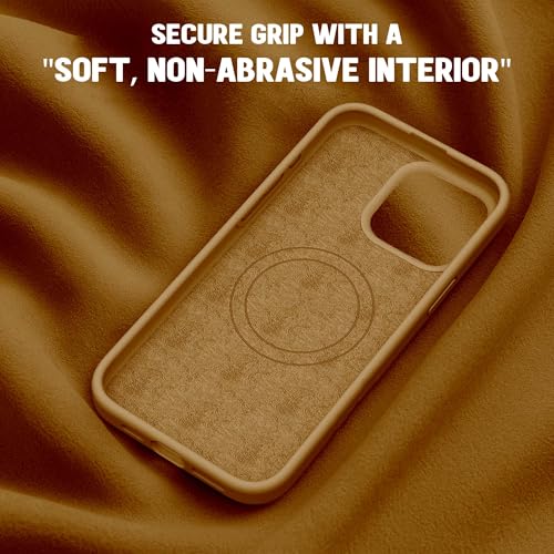 Image of Kratos Active Grip Silicone Case Cover Compatible with iPhone 15 Plus - Enhanced Protection, Wireless Magnetic Charging Case with Raised Edge Camera & Screen Protection, Shock-Resistant Design Brown