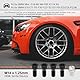 ePathChina Radschloss-Set, Radschloss-Set, Radmuttern, passend für BMW Mini, I3, I8, M2, M4, F80, X2, X4, X6, mit Hauptschlüssel, Schwarz, 5 Stück, 36136786191