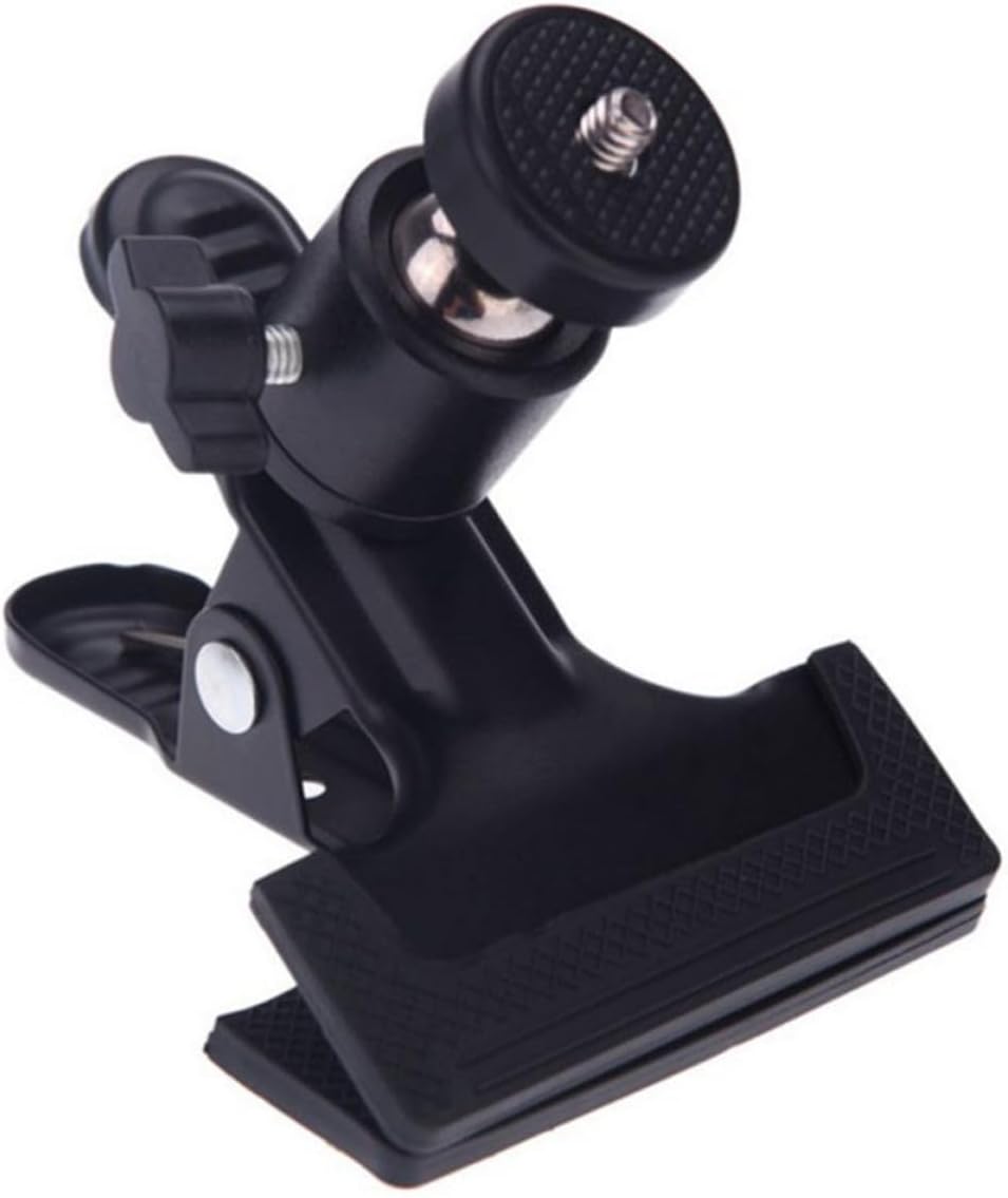 Homoyoyo Multi-use Motion Camera Clip and Flash Lamp Holder, Lightweight Metal and Abs Clamp for Securely Attaching Flash Device and Digital Camera, for Outdoor Photography