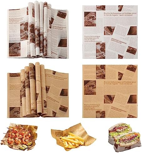 200Pcs Deli Paper Sheets 12x12",Premium Food Basket Liners,Grease - View #3