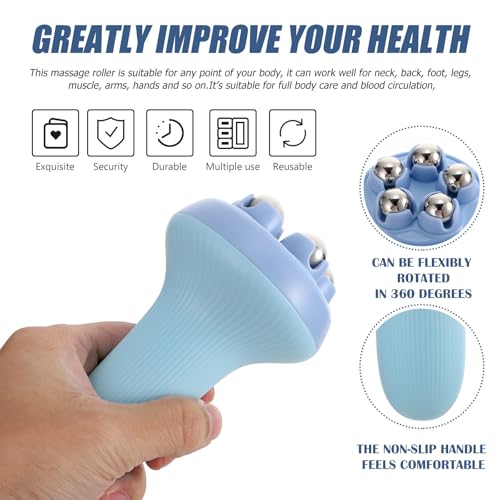Masajeador de Bolas de Acero Portátil para Cuello, Espalda, Piernas, Brazos y Alivio del Estrés Muscular miniatura 6
