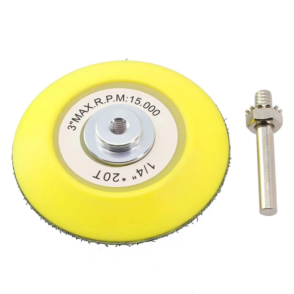 3 Inch 75mm Polisher Sanding Pads Hook and Loop Backing Plates for Pneumatic Sander Polishing Disc Abrasive Tool