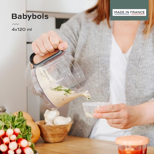 Image of Babymoov Bowls, 4-Piece Storage Food Containers (4x6 oz)