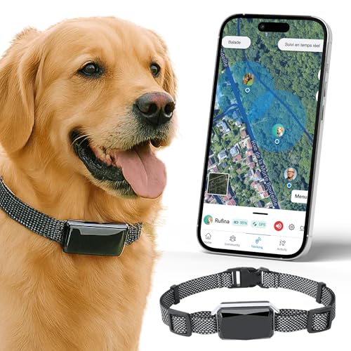 Più di un gps per cani: questo tracker per cani con chip GPS per cani traccia anche l'attività del tuo compagno (passi, distanza, tempo attivo). Analizza il suo benessere con i dati di tracciamento precisi e di facile lettura. Adatto per cani di taglia media e grande, non adatto per cani di piccola taglia.