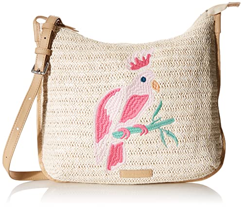 Vera Bradley Women's Straw Crossbody Purse, Light Natural Straw, One Size #TOP7