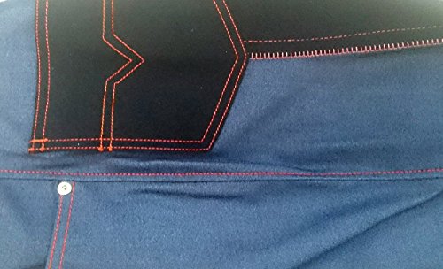 Euroriding Jodhpur-Reithose Damen Jeans mit Ganzbesatz, Fußsteg, 5 Eingriffstaschen, eine Schlüsseltasche, Baumwolle (38) Cover