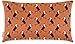 Izabela Peters® Luksusowe designerskie prostokątne podłużne poduszki z poszewkami w zestawie - ekologiczna aksamitna poduszka z wypełnieniem prostokątna poduszka na łóżko sofa salon - tukany - palony pomarańczowy