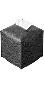 6 Pack Tissue Box Cover Rectangle, PU Leather Tissue Box Holder With