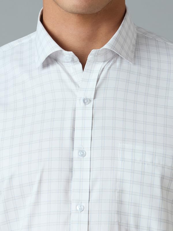 Image of Mark & Albert Men's Half Sleeves Cotton Formal Shirt
