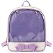 SteamedBun Ita Bag Candy Leather Backpack Bowknot Transparent Beach Girls School Bag