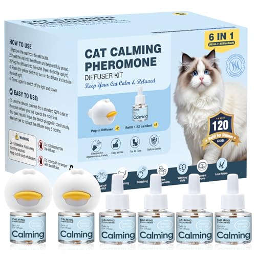 Anti Cat Pee Diffuser Calm Calming Cat Pheromone Pet Diffuser Plug In Spray Relaxer For Cats Anxiety...