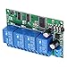 ERYUE DTMF Signal Decoder Relay Remote Control for Home Automation Compatible with AD22B04 12V 4 Channel PLC