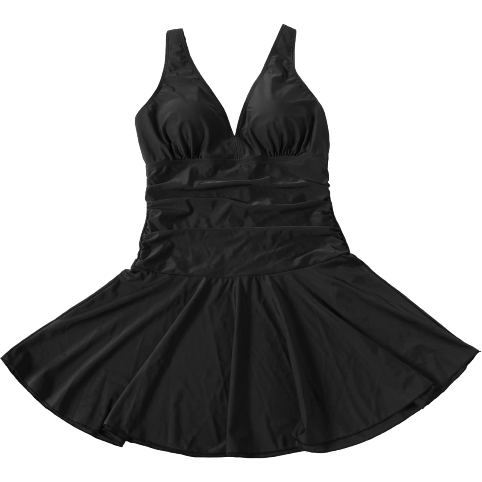 Traje de Baño Tankini Mujer Talla Grande Dos Piezas con Estampado Floral Cuello en V Control de Barriga (S-5XL)