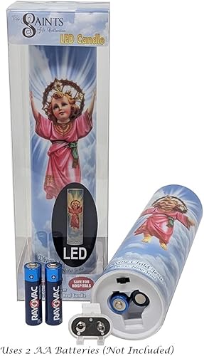 Miniatura 5 de Niño divino Jesús, vela de oración devocional sin llama LED