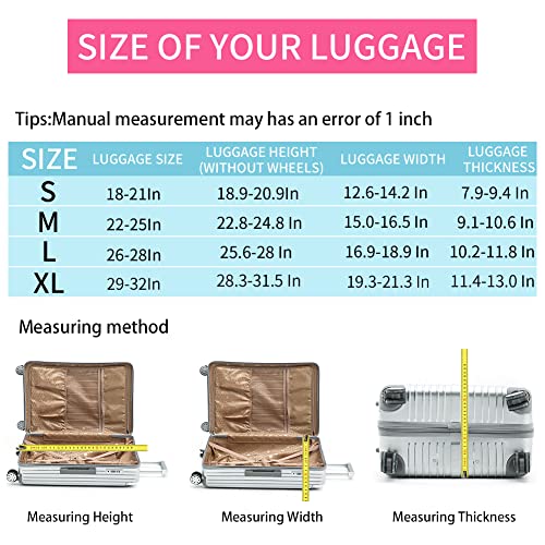 Travelkin Luggage Covers For Suitcase Tsa Approved,Suitcase Cover Protector Fit 18-32 Inch Luggage #TOP5