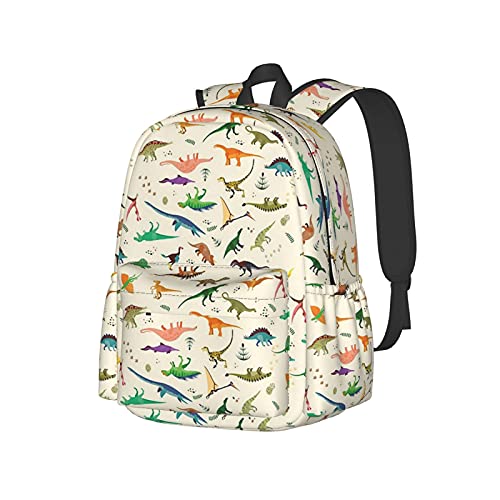 Sac à dos école dinosaure pour ordinateur portable et sorties décontractées