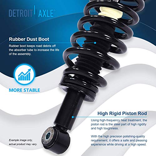 Image of Detroit Axle - 10pc Suspension Kit for Ford Expedition Lincoln Navigator 2003 2004 2005 2006 Front Rear Ready Struts Sway Bar End Links Front Lower Control Arms w /Ball Joints Replacement
