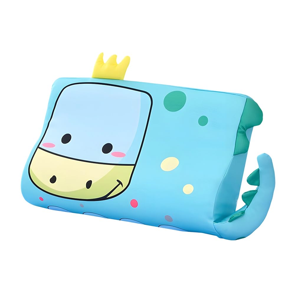 Hojalis Cute Dinosaur Design Children's Pillow, Ergonomic Memory Foam Kids Pillow with Pillowcase, Head & Neck Support Pillow for Kids, Perfect for Home, Travel & Preschool Naps, 46x26x6 cm(Dinosaur)