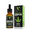 Hemp Oil for Pain & Anxiety Relief – 250mg Organic Pure Hemp Extract Drops – Natural Hemp Oils for Better Sleep, Mood & Stress – Mint Flavor