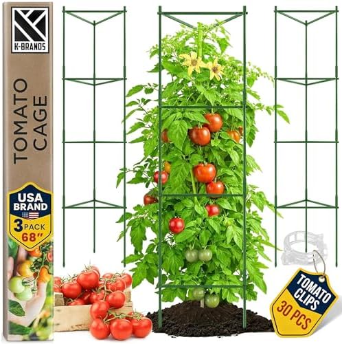 Amazon.com : K-Brands Tomato Cage - Tomatoes Plant Stakes Support Cages ...